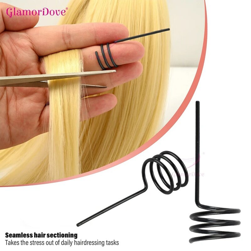 Accesorios de extensión de cabello, herramientas de separación de sección de cabello, removedor de cinta en punta de I, extensiones de cabello de trama