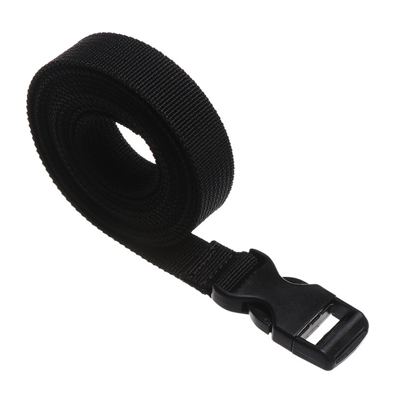 0.5~3M Travel Tied Black Durable Nylon Cargo Tie Down Luggage Lash Belt Strap With Cam Buckle Travel Kits Outdoor Camping Tool