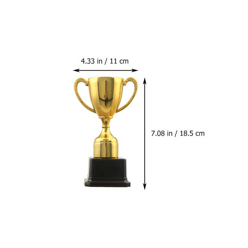 Plastikowe trofeum z nagrodą dla dzieci z plastikową nagrodą puchar szkolny, nagradzanie Mini trofeum do domu dla dzieci, złota zabawka, ozdobna