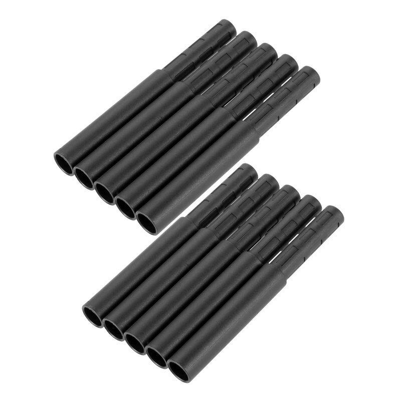 Varillas de extensión de fibra de carbono para palo de Golf, Kit de varilla extensora de tope para palo de Golf de hierro/grafito, accesorios de Golf, color negro, 10 piezas, 125mm