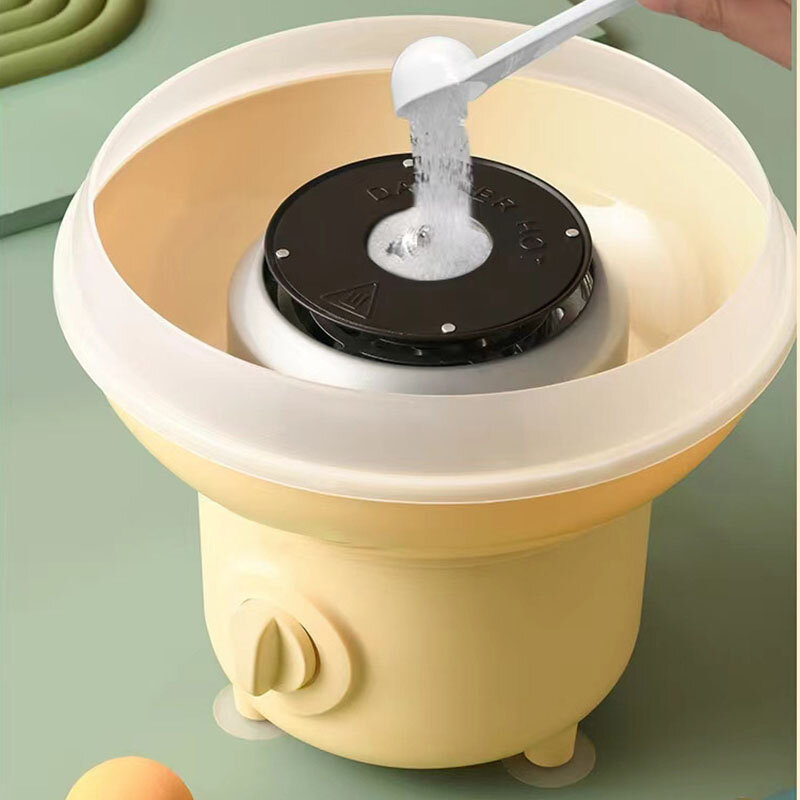 JIQI elektryczny DIY słodka bawełna urządzenie do wyrobu cukierków Mini przenośny bawełna cukier wróżka Floss Marshmallow maszyna dzieci prezenty 110V 220V ue usa
