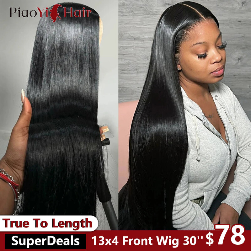 30 inch Lace Front Wig Human Hair Wigs for Women 13x4 Straight Lace Frontal Wig Brazilian Pre Plucked Glueless Wig Human Hair
