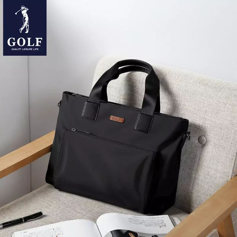 Golf Bussiness Tassen Voor Mannen Aktetas Office Reiscomputer 15 Inch Handtas Schoudertas Grote Capaciteit Hoge Kwaliteit