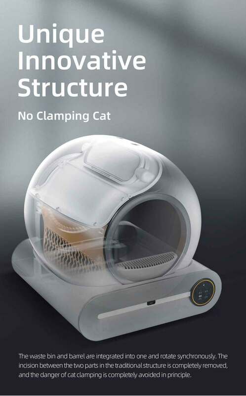 I prodotti per animali domestici più venduti scatola automatica per lettiera per gatti controllo APP 65L intelligente autopulente OEM Smart Cat Toliet Cat Products