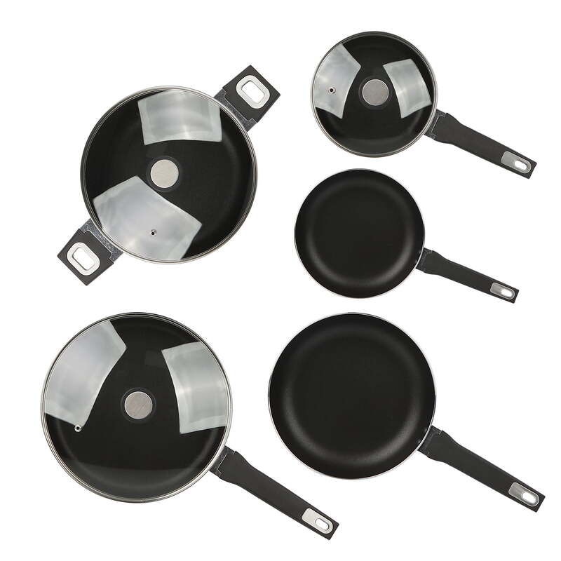 Mainstays-utensilios de cocina antiadherentes de aluminio, juego de utensilios de cocina de 13 piezas, aptos para lavavajillas