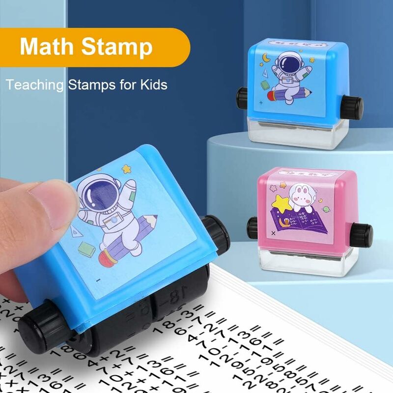 Numero di pratica matematica Rolling Stamp addizione e sottrazione del timbro della domanda entro 100 alunni domande di matematica tipo a rullo digitale