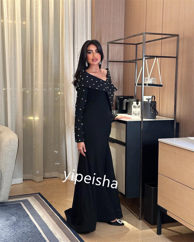 Ball Dress Evening Jersey Ruched Quinceanera Mermaid Off-the-shoulder Bespoke Occasion Gown Midi Dresses Saudi Arabia