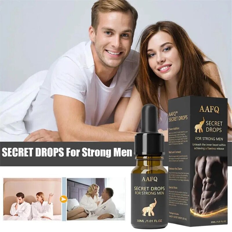 30ml sekretne krople dla silnych mężczyzn, które długo przyciągają ciało kobiety, niezbędne stymulujące seksualnie krople A9O1
