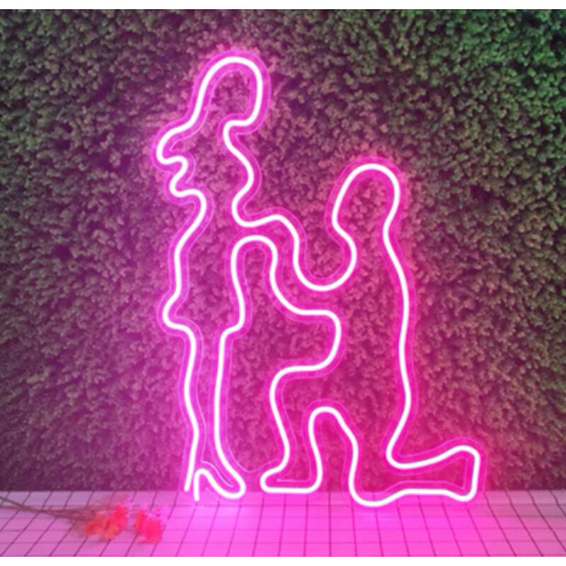 Gratis Ontwerp Gepersonaliseerde Aangepaste Reclame Logo Acryl Licht Op Led Neon Borden Voor Bruiloft Feest Muur Decor