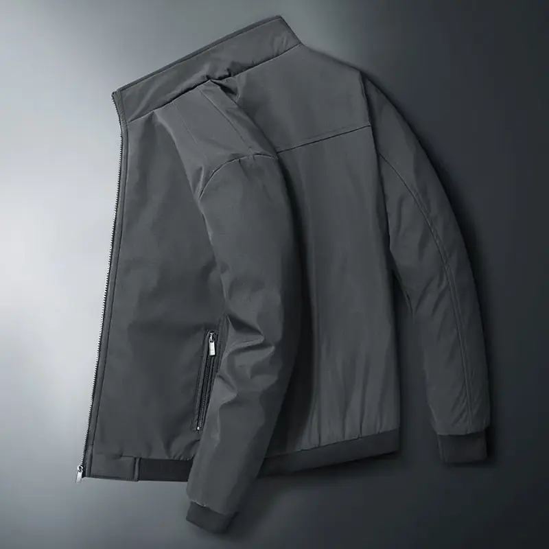 2024 Men's Thicken Warm Varsity Jacket Coat Autumn Winter  Windbreaker Streetwear Fleece Jackets For Men Parkas Overcoats 8XL