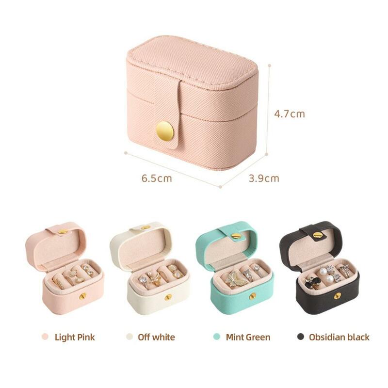 1~10PCS Length 6.5  Width 3.9  Height 4.7cm Mini Ring Box Not Occupying Space Display Equipment Ring Storage Box Waterproof