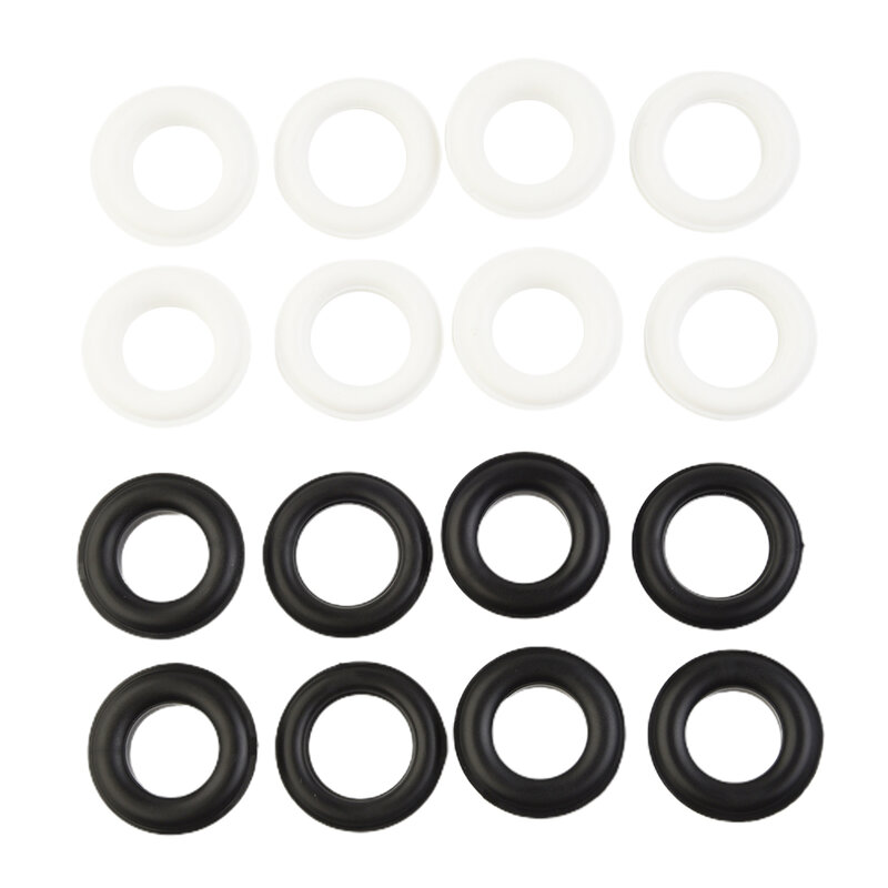 10/30/50 Black White Durable Practical Self-locking Accessory Air Hole Fastener Pairts Plastic Hand Press Eyelet