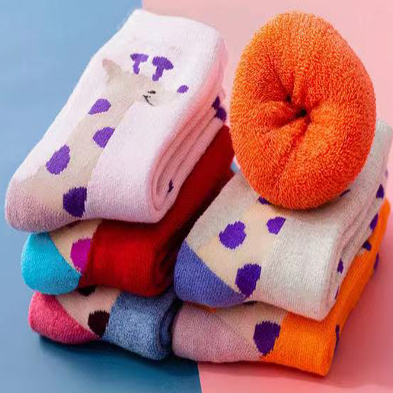 Новинка, детские носки, осенне-зимние толстые теплые носки для мальчиков и девочек, 5 цветов