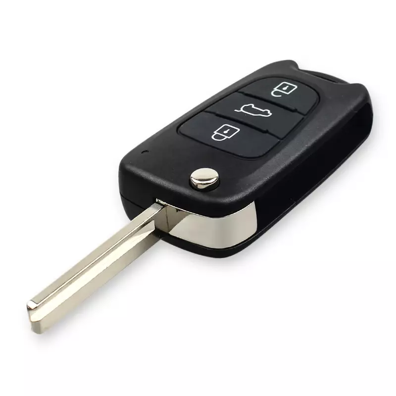 KEYYOU Free Shipping For Hyundai I20 I30 IX35 I35 Accent Kia Picanto Sportage K5 3 Buttons Folding Remote Car Key Case