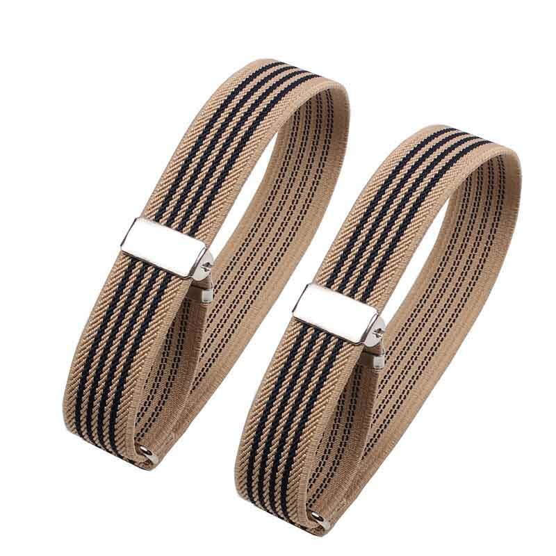 1Pair Solid Elastic Armband Unisex 2CM Shirt Sleeve Holder Women Men Adjustable Arm Cuff Band Party Wedding Clothing Accessories