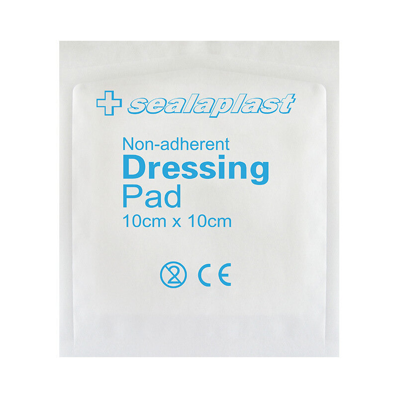 20Pcs 10x10CM Medical Non-adhesive Pad Blood Suction Hemostatic Non-adherent Wound Dressing Pad Home Outdoor First Aid