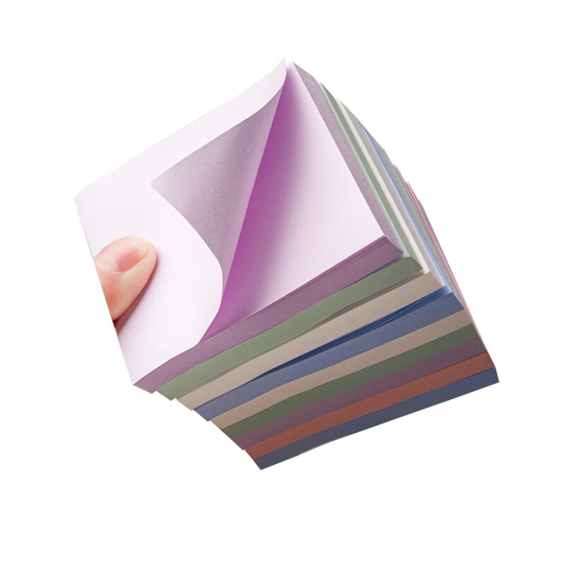 비스코스 컬러 스티커 메모 패드 리마인더 스티커 메모, 사무실 및 학생용품에 적합한 혼합 색상 100 시트/책