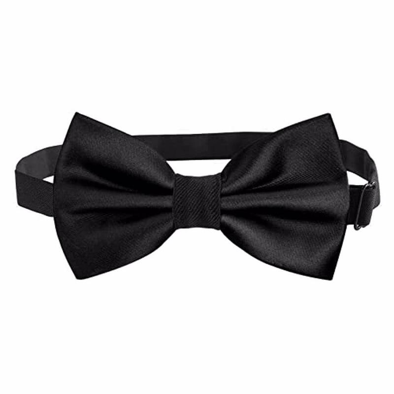 Man Bowknot Tie Solid Festival Holiday Wedding Engagement Office Bowtie