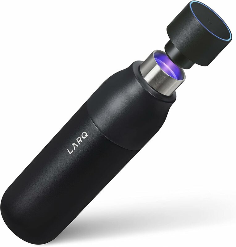LARQ Bottle PureVis 17 oz - Self-Cleaning and Insulated Stainless Steel Water Bottle with UV Water Purifier and Award-winning
