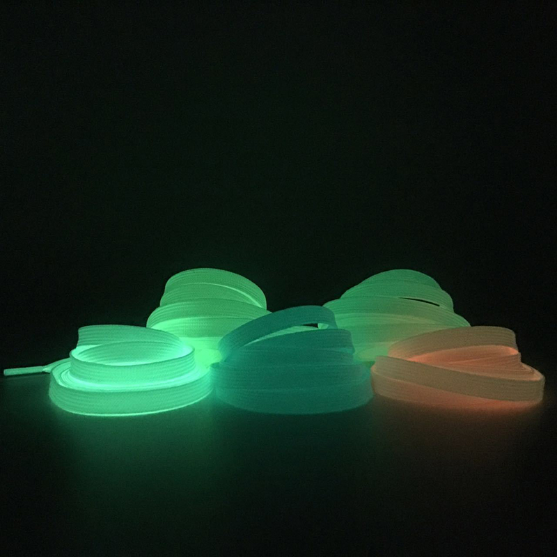 Fluorescencyjne sznurowadła świecące w ciemności sznurowadła świecące elastyczne do trampek sprężystość sportowa fluorescencja