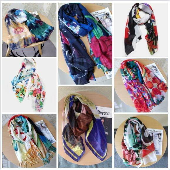 Международная торговля оригинальный односпальный женский шарф с принтом цветочных растений многостильная шаль пляжное полотенце оттенок для keep wa