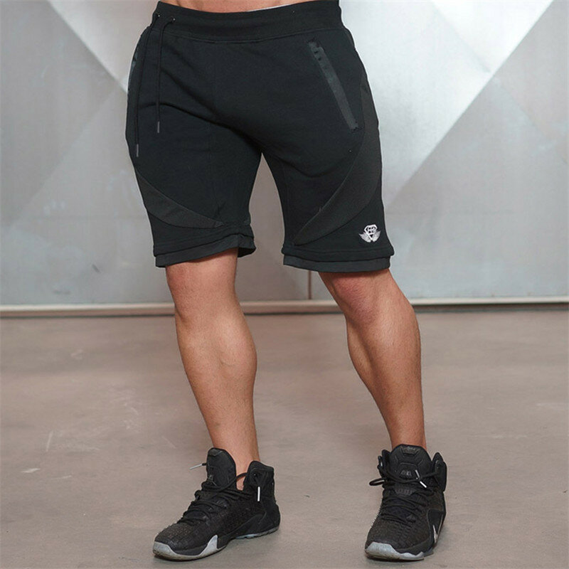 New Muscle Fitness Man stretto traspirante per il tempo libero Outdoor Running Training pantaloncini primaverili ed estivi