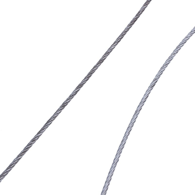 5X 스테인리스강 와이어 로프 케이블 리깅, 추가 길이: 15m 직경: 1.0mm