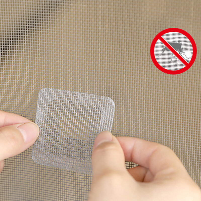 Pegatinas adhesivas de red para ventana, 15 piezas, antimosquitos, moscas e insectos, reparación de pantalla