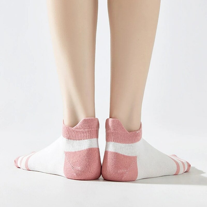 10 Paar Mode Streifen Frauen Socken niedlichen Druck Low Tube Frühling Sommer kurze coole Socken weiche atmungsaktive flache Mund Boots socken