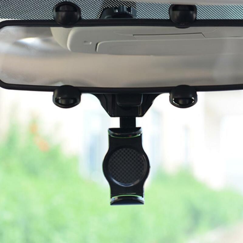 Автомобильный держатель для телефона на зеркало заднего вида, держатель для телефона, вращающийся на 360 °, выдвижная Подставка для сотового телефона подходит для большинства автомобилей