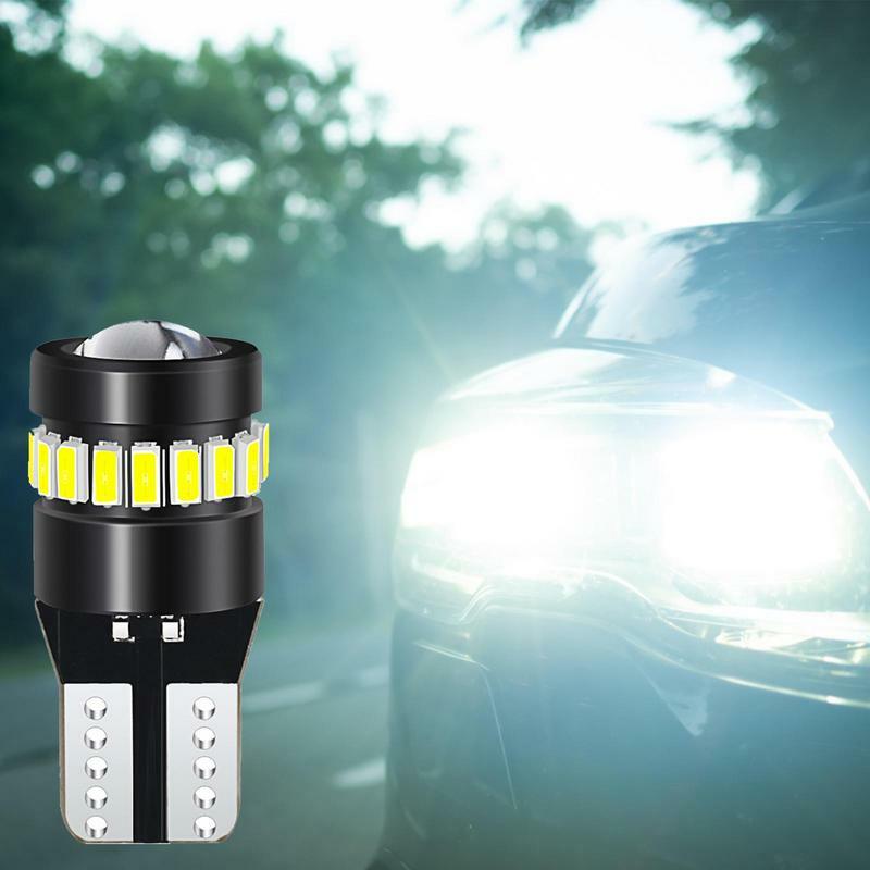 Luce targa 1.5W lampadine automobilistiche Super luminose lampadina LED T10 3014 bianca con indicatore cruscotto cruscotto