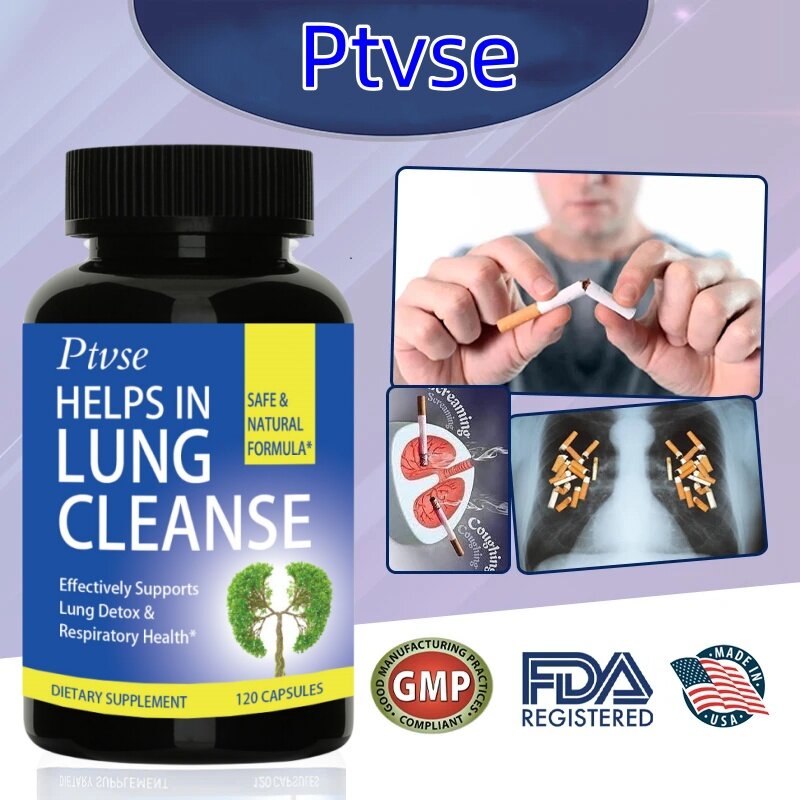 Ptvse يساعد على الإقلاع عن التدخين ، ويساعد على تطهير الرئتين والإقلاع عن التدخين ، ويحتوي على L-Tryptophan لتنظيف الرئتين ، وتخفيف التوتر