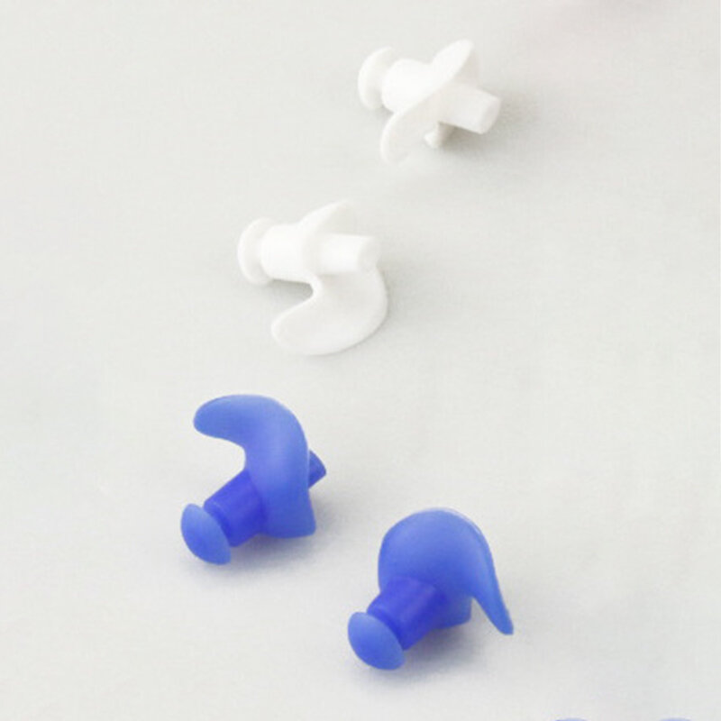 섬세한 질감 방수 소프트 귀마개, 내구성 실리콘 휴대용 귀마개, 수영 액세서리, 1 쌍