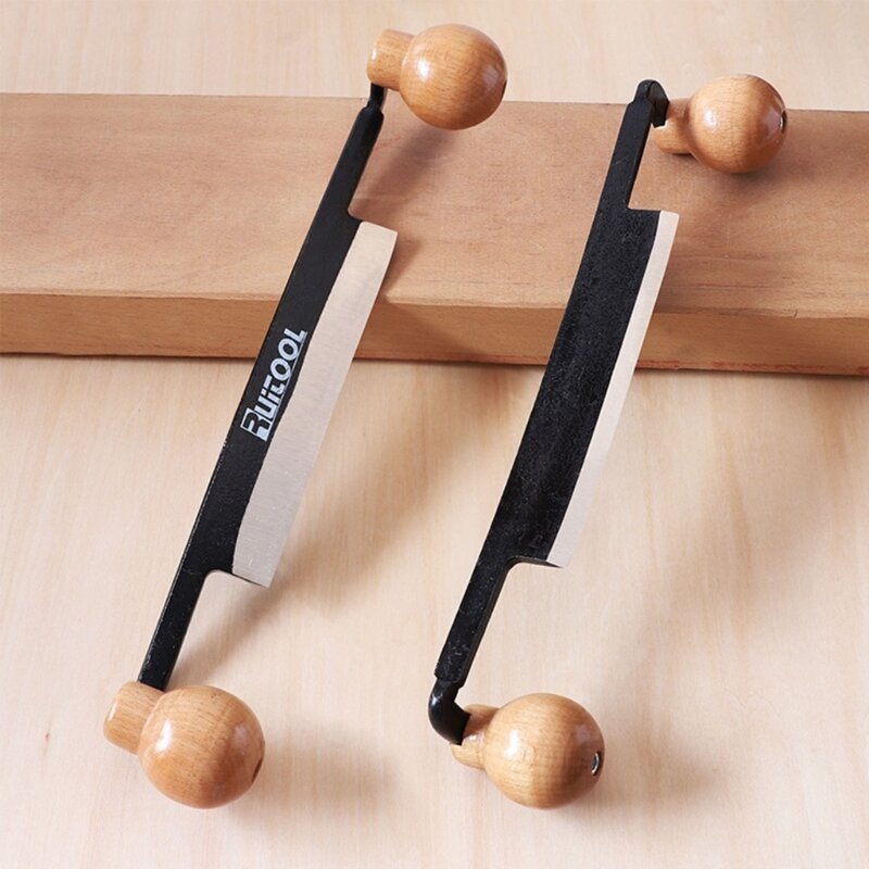 Качественный стальной деревообрабатывающий нож для бритья, скребок с двойными деревянными ручками, дропшиппинг