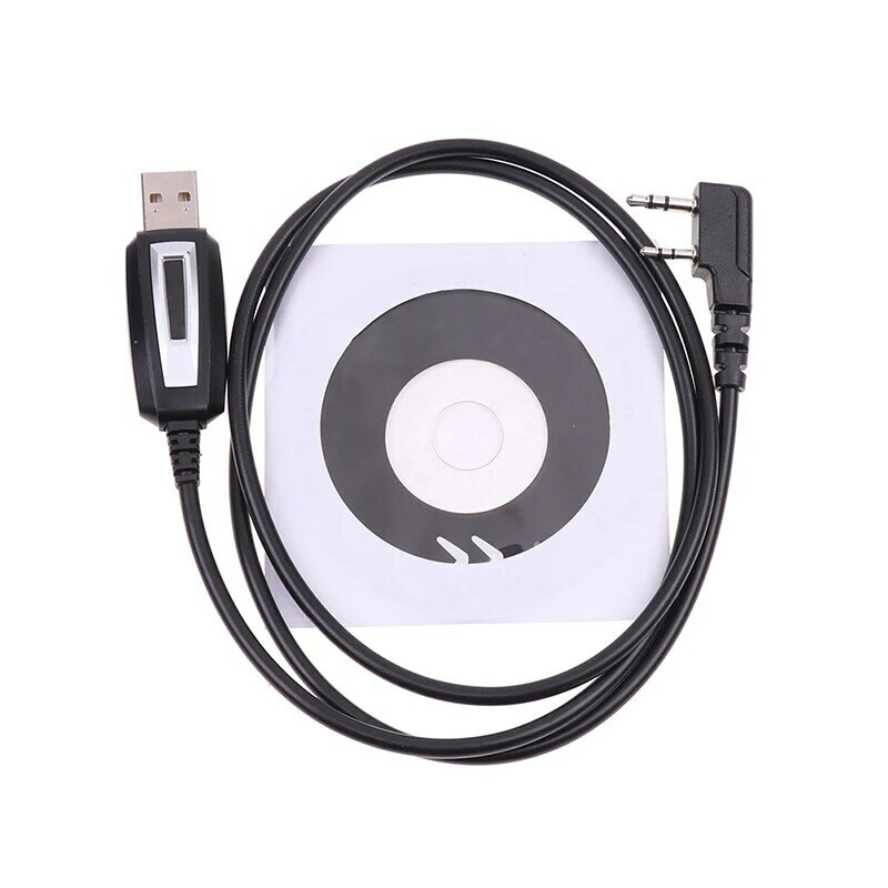 Baofeng-usb cabo de programação com driver cd para walkie talkie, rádio em dois sentidos, uv5r, uv5r, 888s