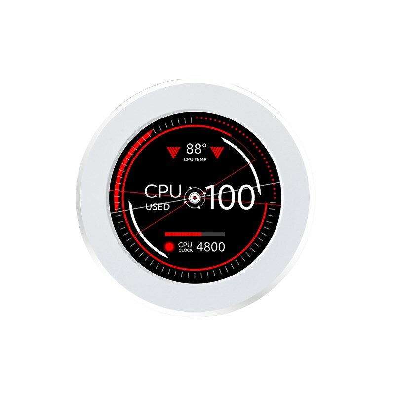 2.1 inci IPS layar sekunder rotasi 360 tampilan dinamis CPU GPU RAM Monitor HDD USB Tela pendingin air PC LCD bebas AIDA64