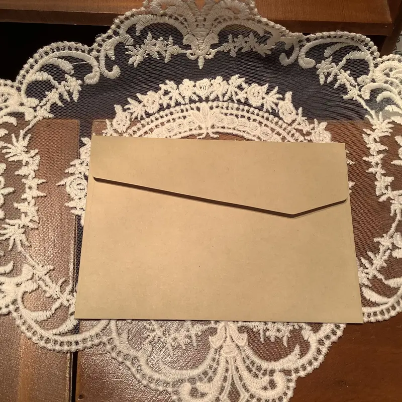 Envelope 11.4cmx16.2cm Stationary Paper Letter Kraft Message Storage 50pcs/lot Gift Black Card Size