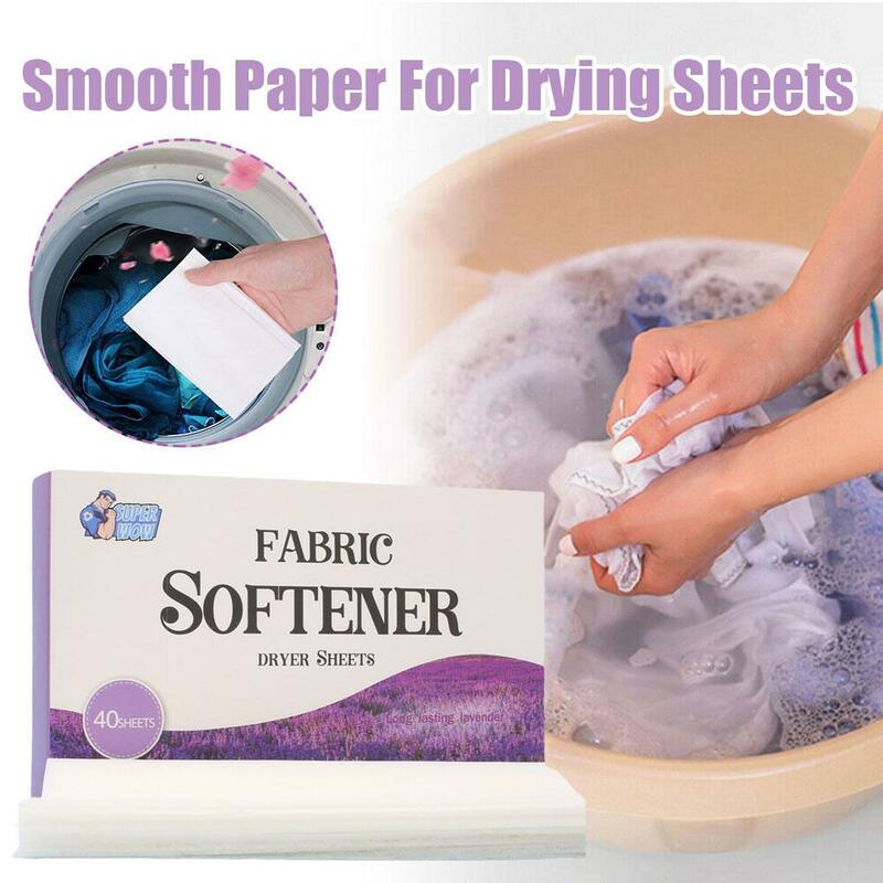 Papel de lavandería fuerte detergente concentrado, tabletas multifuncionales, papel Flexible antiestático y W2N7