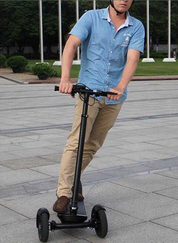 Skuter listrik skuter drifting 3 roda untuk dewasa, skateboard listrik lipat mobilitas 500W gudang EU siap dikirim