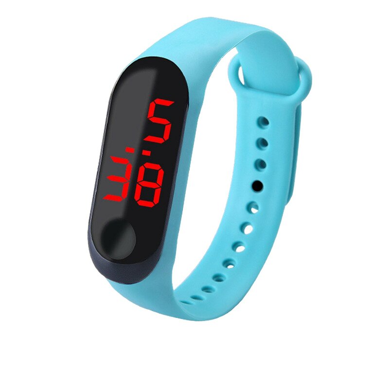 M3 LED Armbanduhr Fitness Farbbild schirm Smart Sport Armband Aktivität Laufen Tracker Herzfrequenz für Frauen Silikon uhr