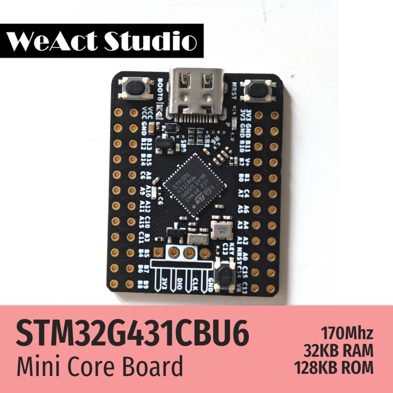 WeAct-Placa de demostración de núcleo STM32G431CBU6, STM32G431, STM32G4, STM32