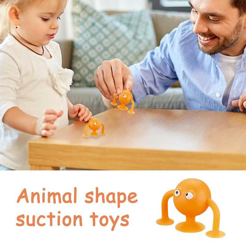 Soft Silicone Sucker Building Blocks Toys DIY Silicone Block Model Sucker Assembled Construction Educational Funny Toys For Kids
