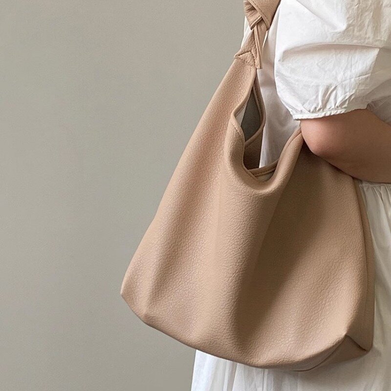 Xiuya borsa a tracolla da donna di moda coreana albicocca elegante borsa a tracolla in pelle di grande capacità estiva delicata Casual nuova borsa quotidiana