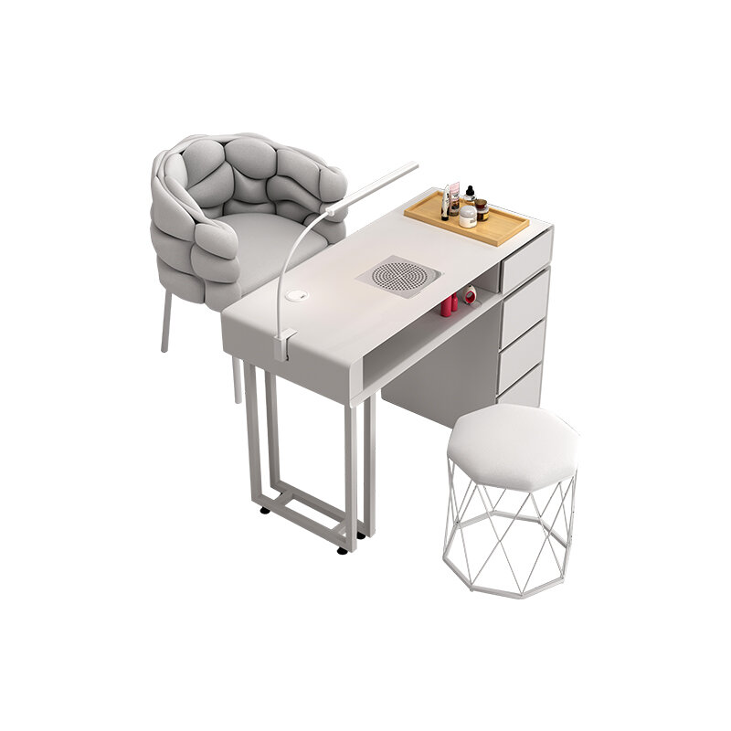 Table à ongles nordique esthétique, bureau d'art blanc, support Kawaii, manucure moderne, meubles de salon