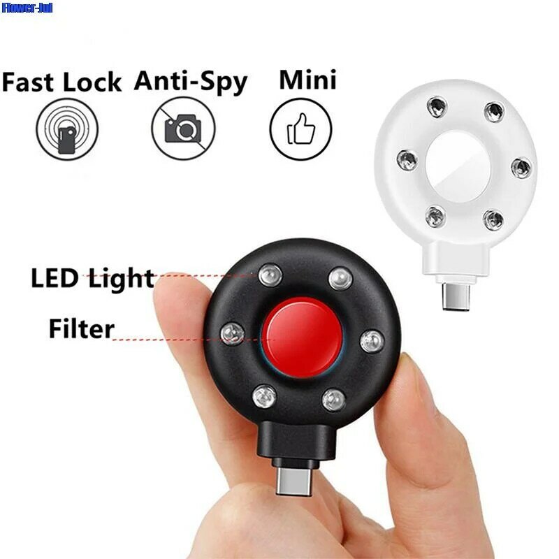Portable Anti-candid Camera Detector For Outdoor Travel Hotel Rental IR Alarm Hidden Camera Finder with Led Light New