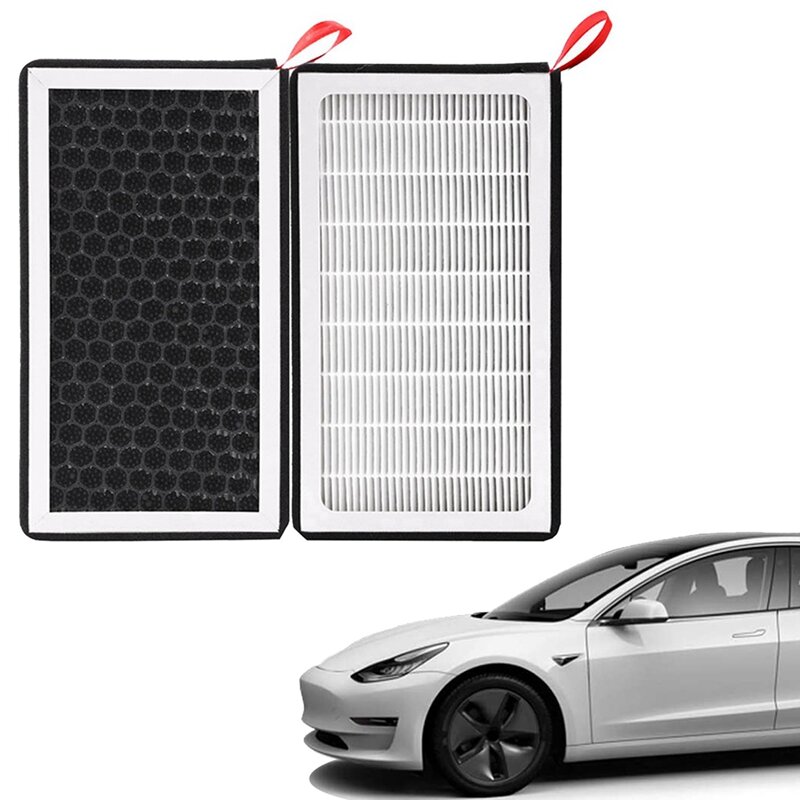Substituição do Filtro Ar Condicionado, HEPA PM2.5, Filtro para Tesla Modelo 3 X, 6pcs