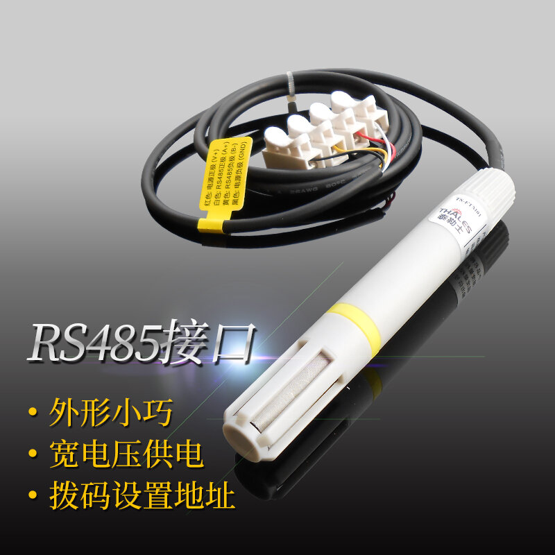Suhu Kecil dan Kelembaban Sensor Suhu Sensor RS485 Suhu dan Kelembaban Pemancar 0-10V/0-5V