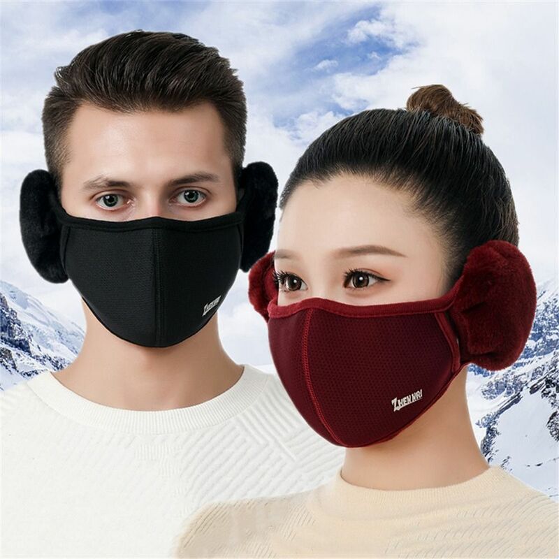 Vrouwen Koude-Proof Winddicht Winter Warm Oor Warmer Outdoor Masker Mond Cover Oorbeschermers