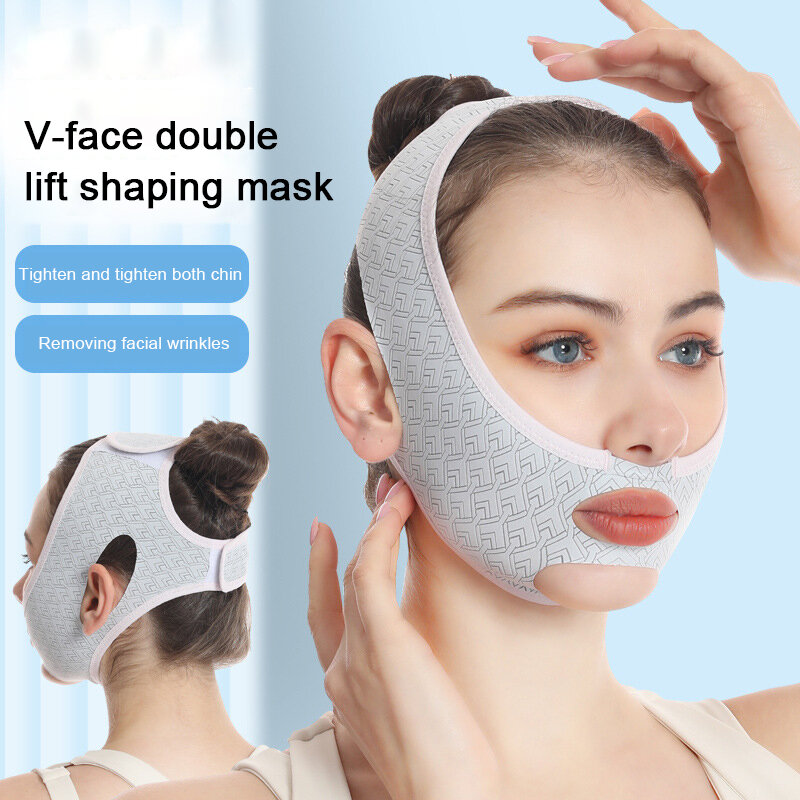 Nowy projekt maski podbródka V Line kształtujące maski na twarz rzeźbienie twarzy maska do spania twarz pasek wyszczuplający pas do liftingu twarzy