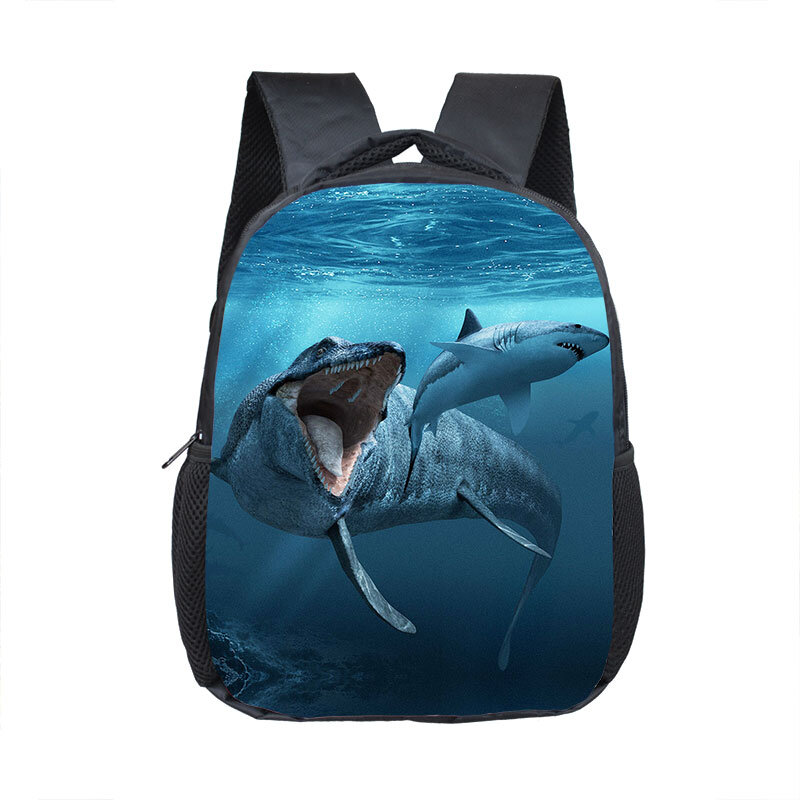 Tas ransel dinosaurus hewan 16 inci tas sekolah anak tas punggung bayi balita laki-laki untuk hadiah tas Taman kanak-kanak